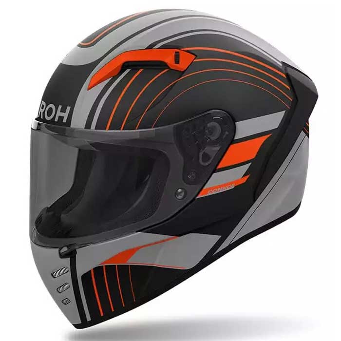 Мотошлем Airoh CONNOR ACHIEVE, оранжевый матовый, L
