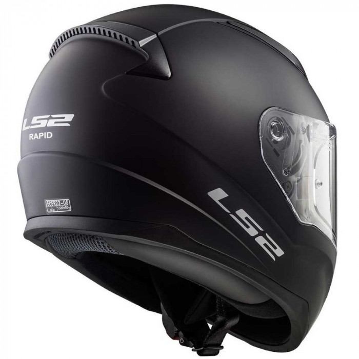 Мотошлем LS2 FF353 RAPID SOLID, черный матовый, размер 3XL