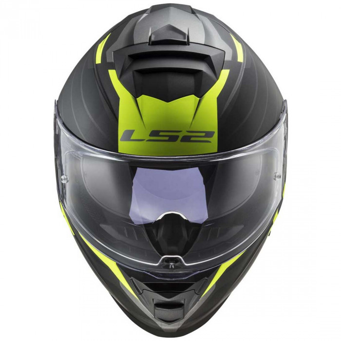 Мотошлем LS2 FF800 STORM II NERVE, матовый черно-желтый