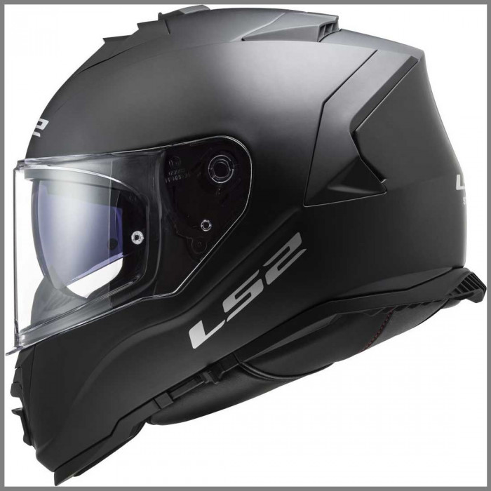 Мотошлем LS2 FF800 STORM II SOLID, черный матовый