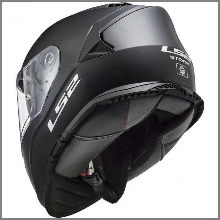 Мотошлем LS2 FF800 STORM II SOLID, черный матовый