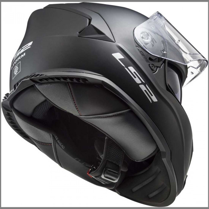 Мотошлем LS2 FF800 STORM II SOLID, черный матовый