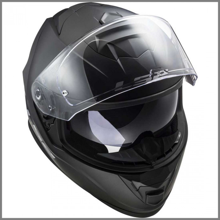 Мотошлем LS2 FF800 STORM II SOLID, черный матовый