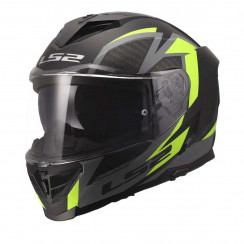 Мотошлем LS2 FF818 STORM III DYNAMO, черно-желтый матовый, размер S