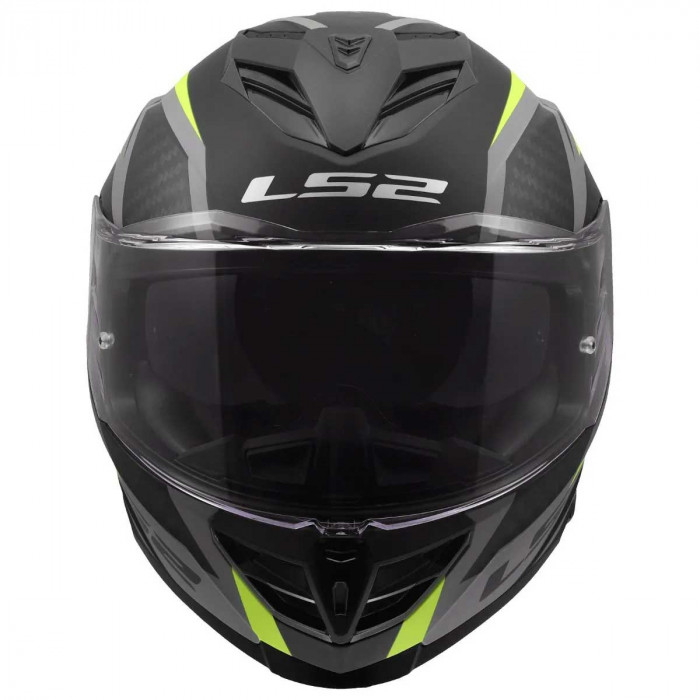 Мотошлем LS2 FF818 STORM III DYNAMO, черно-желтый матовый, размер S