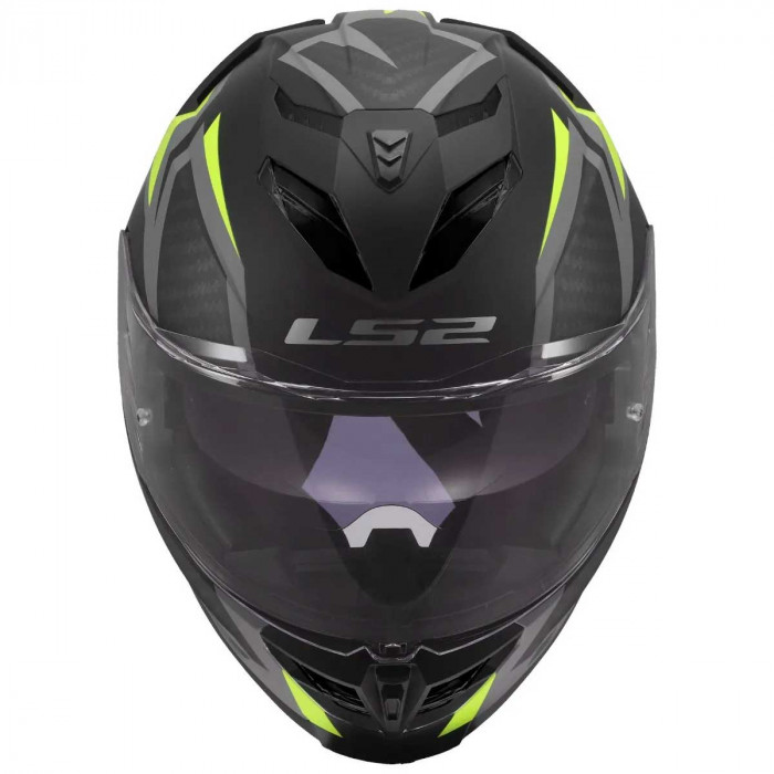 Мотошлем LS2 FF818 STORM III DYNAMO, черно-желтый матовый, размер S