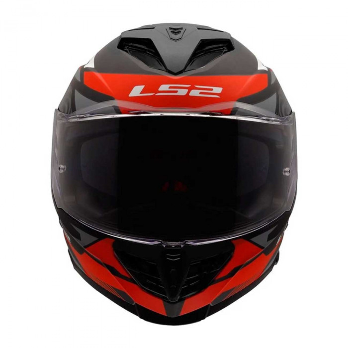 Мотошлем LS2 FF818 STORM III KOMAI, черно-красный матовый, размер XS