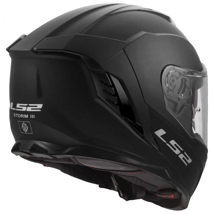 Мотошлем LS2 FF818 STORM III SOLID, черный матовый, размер XS