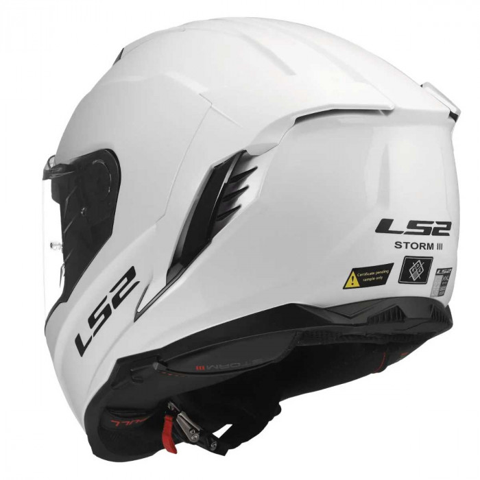 Мотошлем LS2 FF818 STORM III SOLID, белый, размер XS
