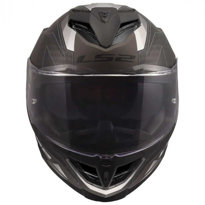 Мотошлем LS2 FF818 STORM III SPORTY, черно-серый матовый, размер XS