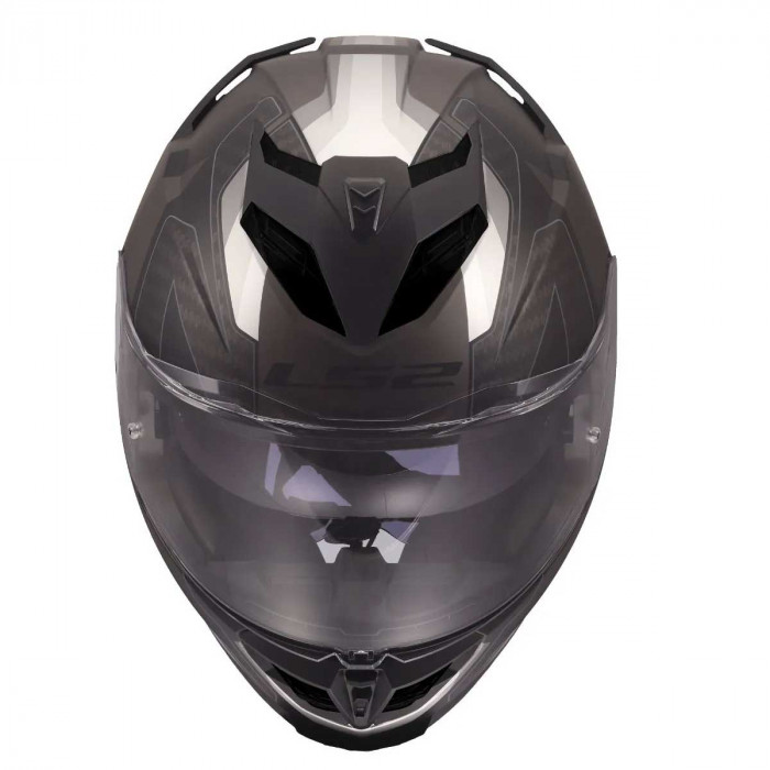 Мотошлем LS2 FF818 STORM III SPORTY, черно-серый матовый, размер XS