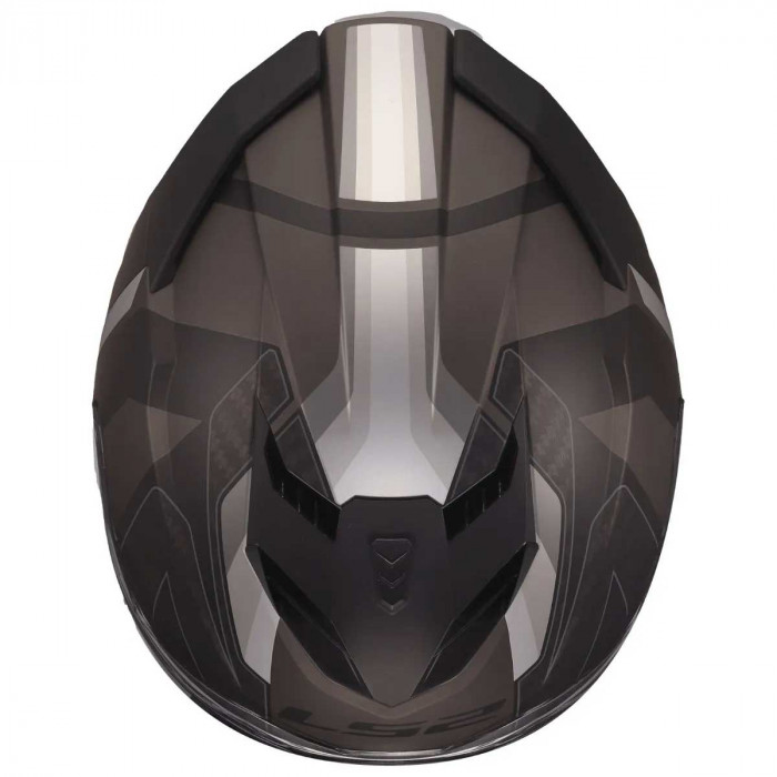 Мотошлем LS2 FF818 STORM III SPORTY, черно-серый матовый, размер XS