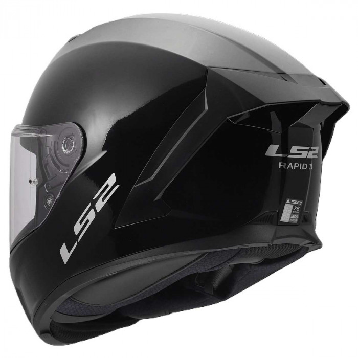 Мотошлем LS2 FF820 RAPID III SOLID, черный, размер 2XL