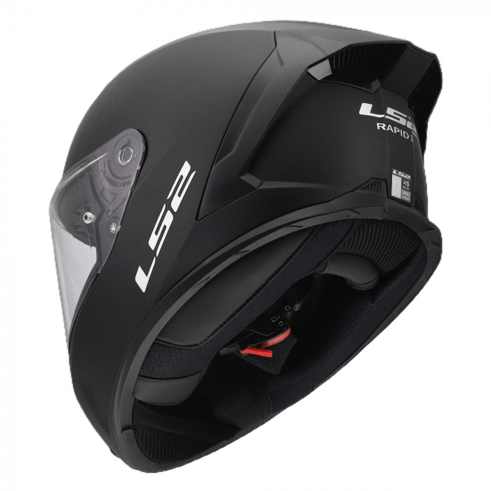 Мотошлем LS2 FF820 RAPID III SOLID, черный матовый, размер XS