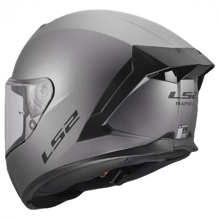Мотошлем LS2 FF820 RAPID III SOLID, серый матовый, размер L
