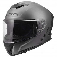 Мотошлем LS2 FF820 RAPID III SOLID, серый матовый, размер 2XL