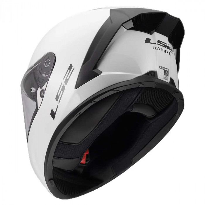 Мотошлем LS2 FF820 RAPID III SOLID, белый, размер S