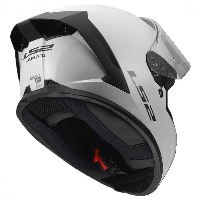 Мотошлем LS2 FF820 RAPID III SOLID, белый, размер S