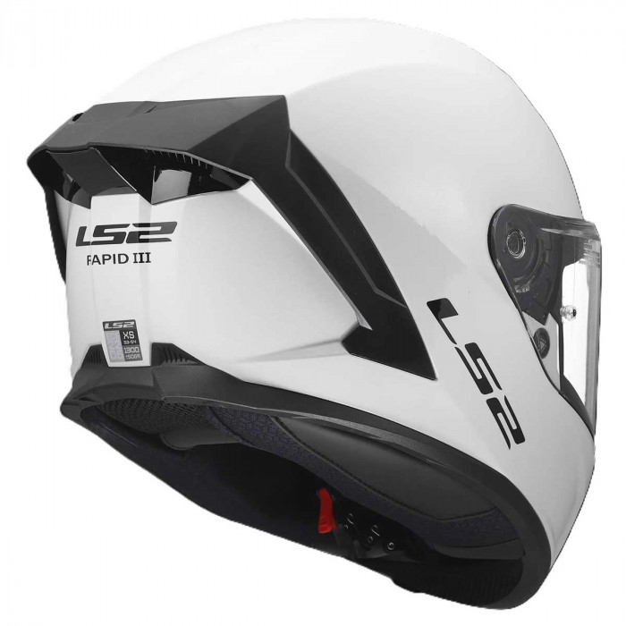 Мотошлем LS2 FF820 RAPID III SOLID, белый, размер S