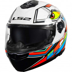 Мотошлем LS2 FF908 STROBE II XDRON, бело-красный