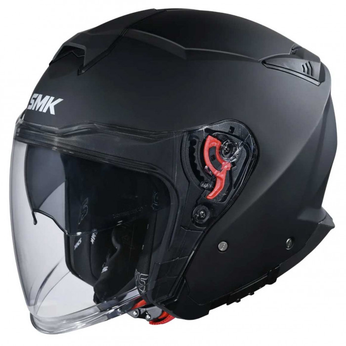 Мотошлем SMK GTJ, цвет Черный Матовый Matt Black MA200