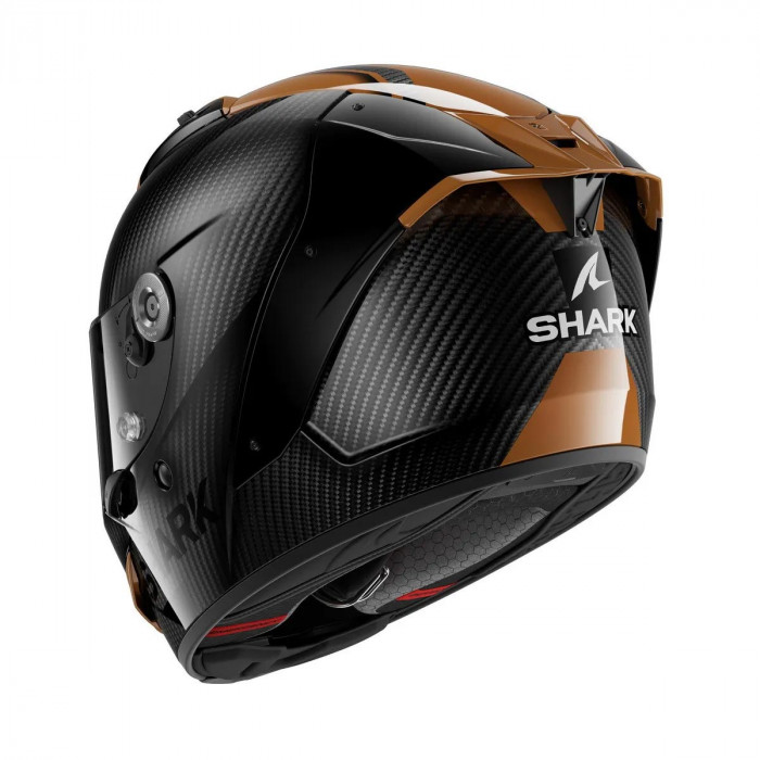 Мотошлем SHARK AERON CARBON SKIN, цвет Черный/Медный, Размер XL