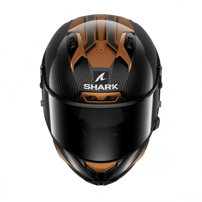 Мотошлем AERON CARBON SKIN, цвет Черный/Медный, Размер M