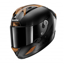 [SHARK] Мотошлем AERON CARBON SKIN, цвет Черный/Медный, Размер M