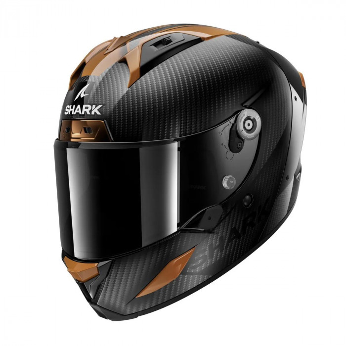 Мотошлем SHARK AERON CARBON SKIN, цвет Черный/Медный, Размер XL