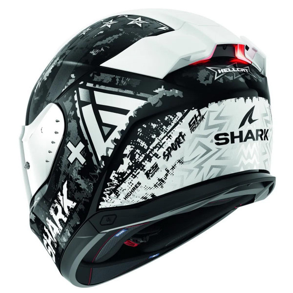 Мотошлем SHARK SKWAL i3 HELLCAT, цвет Черный/Белый, Размер M