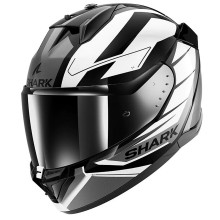 [SHARK] Мотошлем D-SKWAL 3 SIZLER, цвет Черный/Белый/Серый, Размер XS