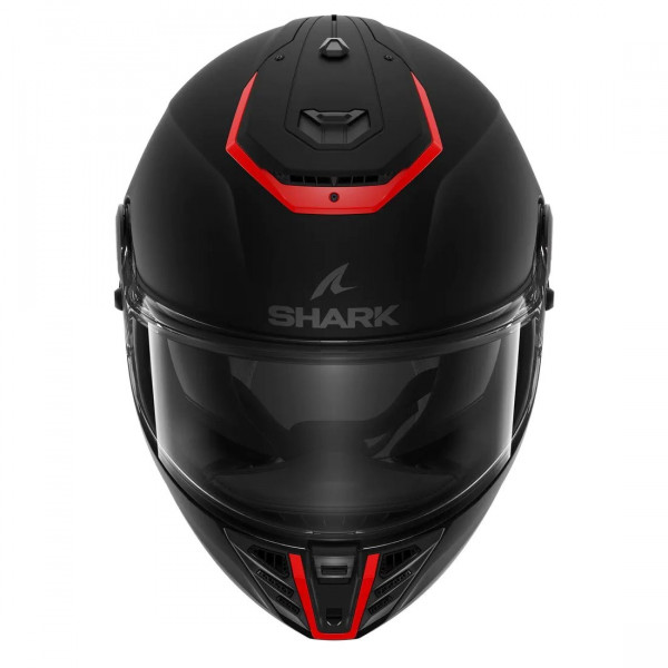 Мотошлем SHARK SPARTAN RS BLANK, цвет Черный Матовый/Красный, Размер L