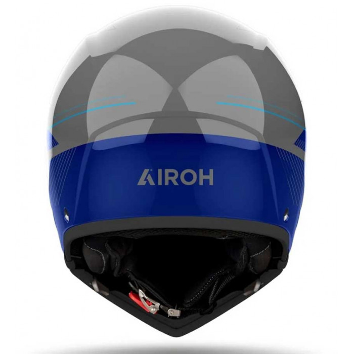 Мотошлем Airoh J110 SLIM Glossy, синий, глянцевый, L