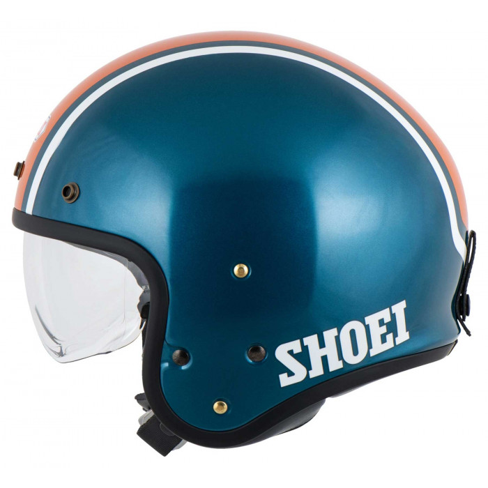 Мотошлем SHOEI J.O2 AVENTURE, бирюзово-оранжевый