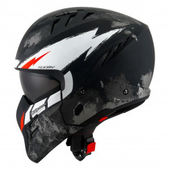 Мотошлем SUOMY ARMOR HI VOLT, цвет Черный Матовый/Белый