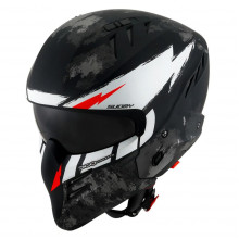 [SUOMY] Мотошлем ARMOR HI VOLT, цвет Черный Матовый/Белый, Размер L