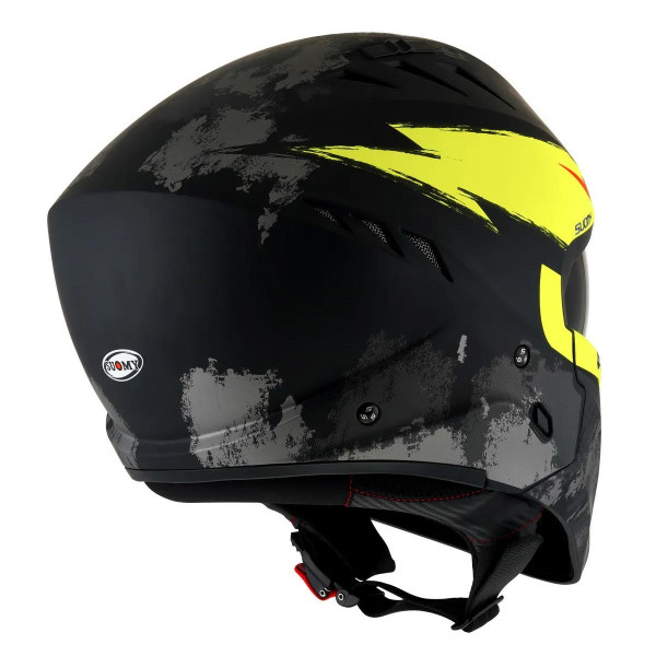 Мотошлем SUOMY ARMOR HI VOLT, цвет Черный Матовый/Желтый, Размер M