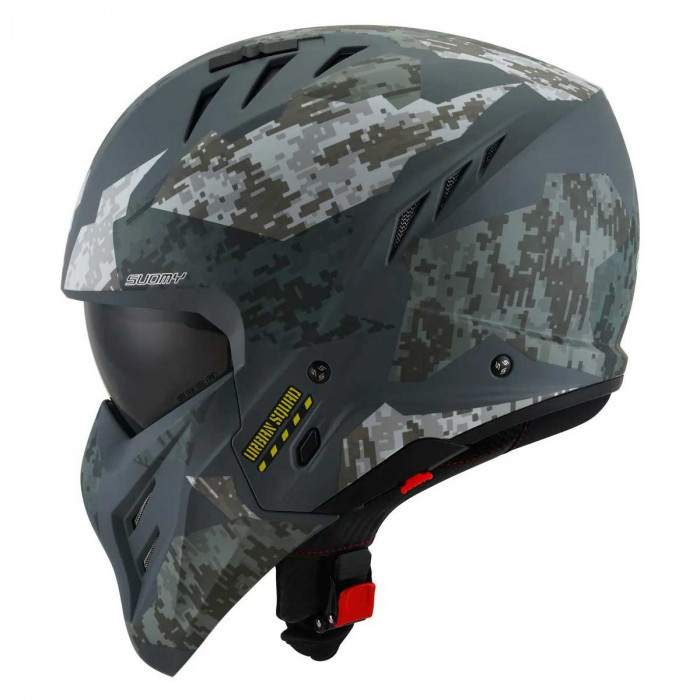 Мотошлем SUOMY ARMOR URBAN SQUAD CAMOUFLAGE, цвет Серый Матовый, Размер XL