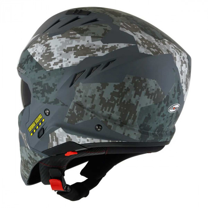 Мотошлем SUOMY ARMOR URBAN SQUAD CAMOUFLAGE, цвет Серый Матовый, Размер XL