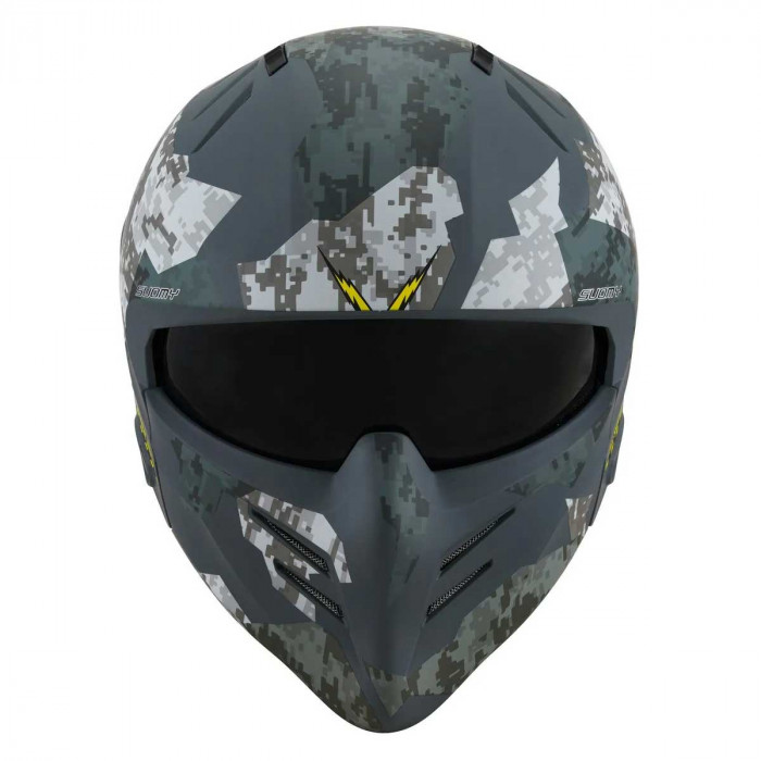 Мотошлем SUOMY ARMOR URBAN SQUAD CAMOUFLAGE, цвет Серый Матовый, Размер XL