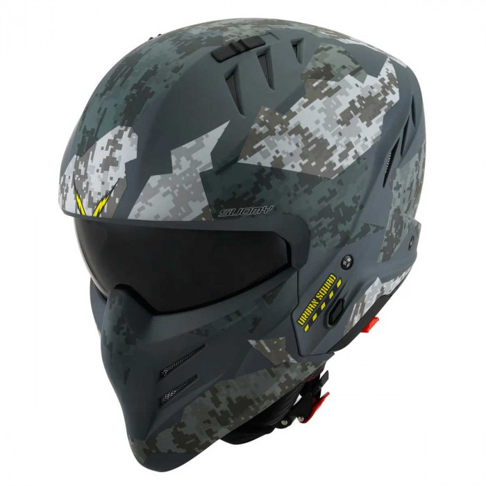 Мотошлем SUOMY ARMOR URBAN SQUAD CAMOUFLAGE, цвет Серый Матовый, Размер XL