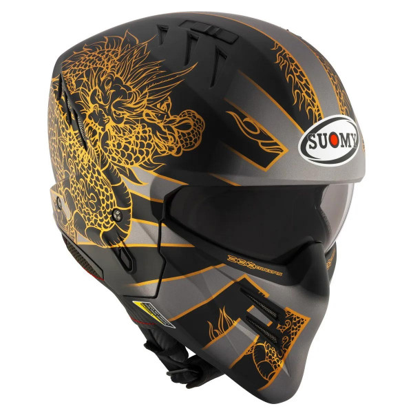 Мотошлем SUOMY ARMOR DRAGON, цвет Серый Матовый, Размер L