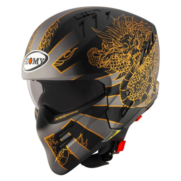 Мотошлем SUOMY ARMOR DRAGON, цвет Серый Матовый, Размер L