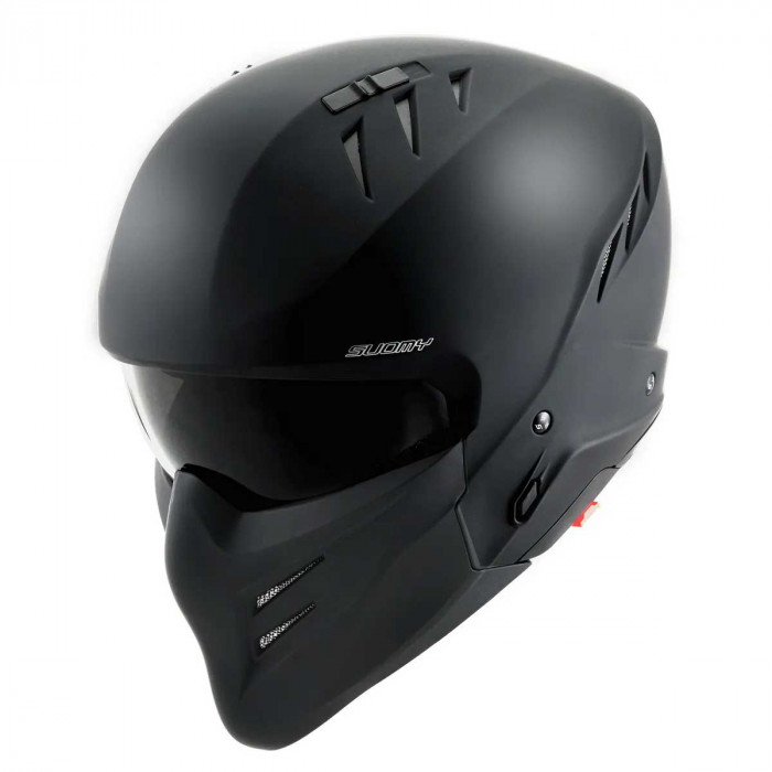 Мотошлем SUOMY ARMOR PLAIN, цвет Черный Матовый, Размер XL
