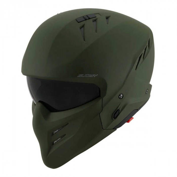 Мотошлем SUOMY ARMOR PLAIN, цвет Зеленый Матовый, Размер S