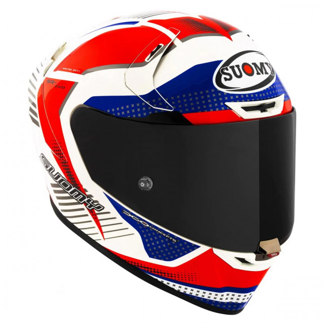 Мотошлем SR-GP EVO AIRSPEED, цвет Красный/Синий, Размер M