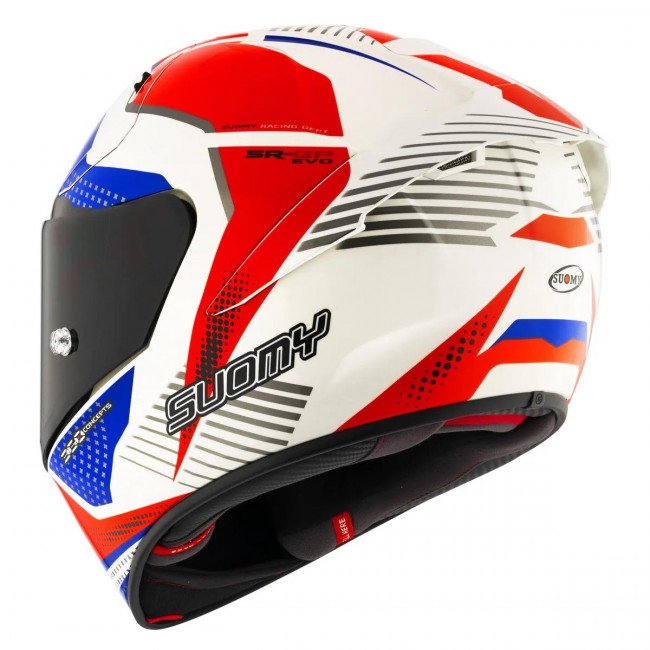 Мотошлем SR-GP EVO AIRSPEED, цвет Красный/Синий, Размер M