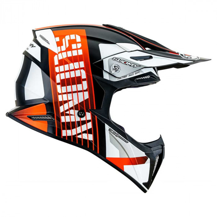 Мотошлем SUOMY X-WING AMPED, цвет Черный/Оранжевый, Размер L