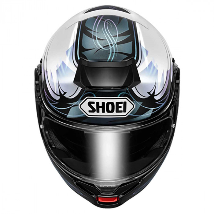 Мотошлем SHOEI NEOTEC III BREEZE, черно-бело-серебристый