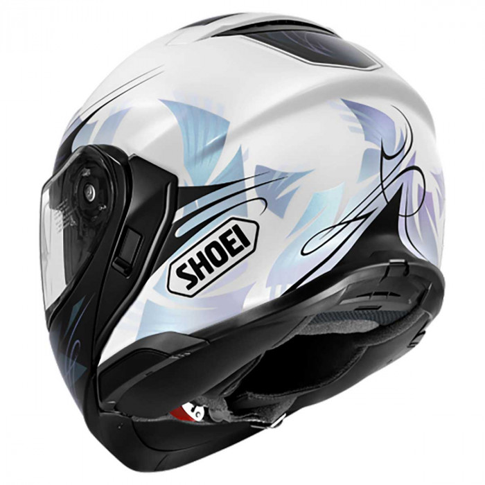 Мотошлем SHOEI NEOTEC III BREEZE, черно-бело-серебристый